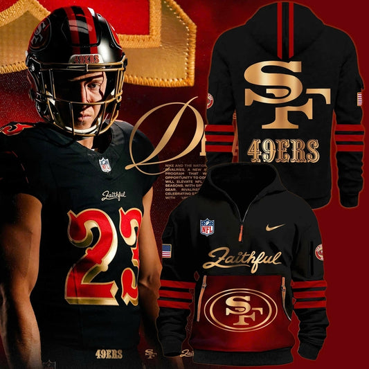 San Francisco 49ers Black (V2) Unveil Rivalry Uniform H115 Hoodie 2025