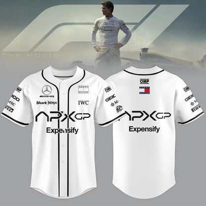F1 The Movie 2025 APXGP “Brad Pitt” Jersey