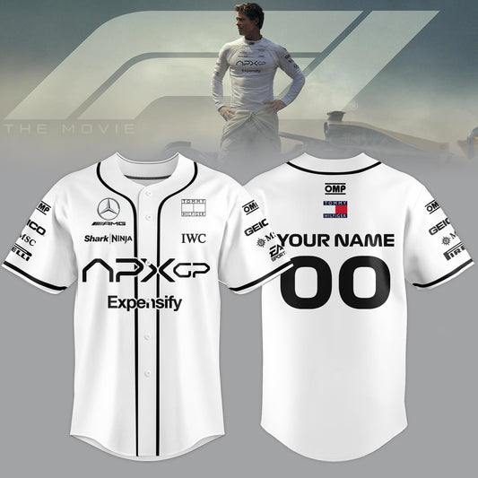 F1 The Movie 2025 APXGP “Brad Pitt” Jersey