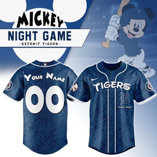 Detroit Tigers MLB x Mickey Mouse Baseball Jersey