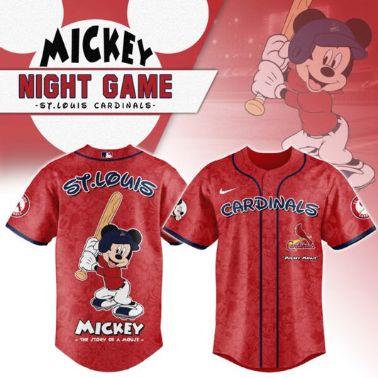 St.Louis Cardinals MLB x Mickey Mouse Baseball Jersey