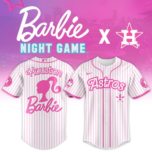 Houston Astros MLB x Barbie Night Game Limited Edition Jersey 2025 | ON56