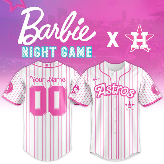 .    Houston  Astros MLB x Barbie Night Game Limited Edition Jersey 2025 v2