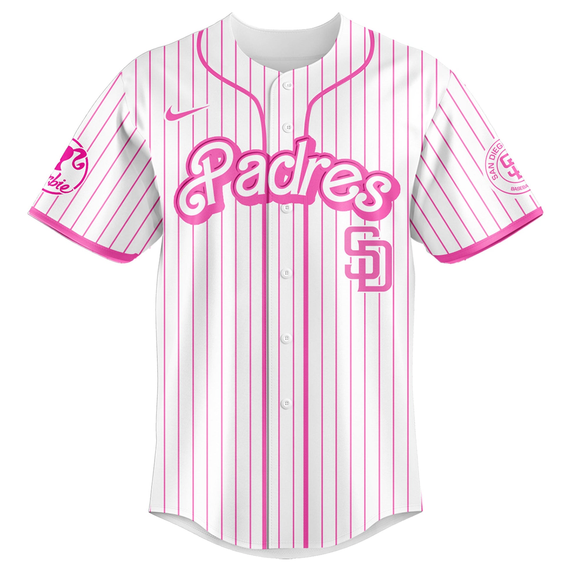 .    San   Diego Padres MLB x Barbie Night Game Limited Edition Jersey 2025 v1