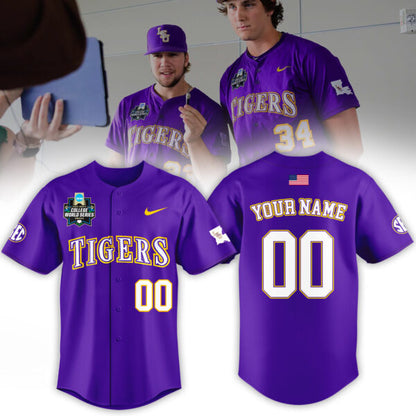 5. LSU Tigers Baseball Jersey Limited Edition
