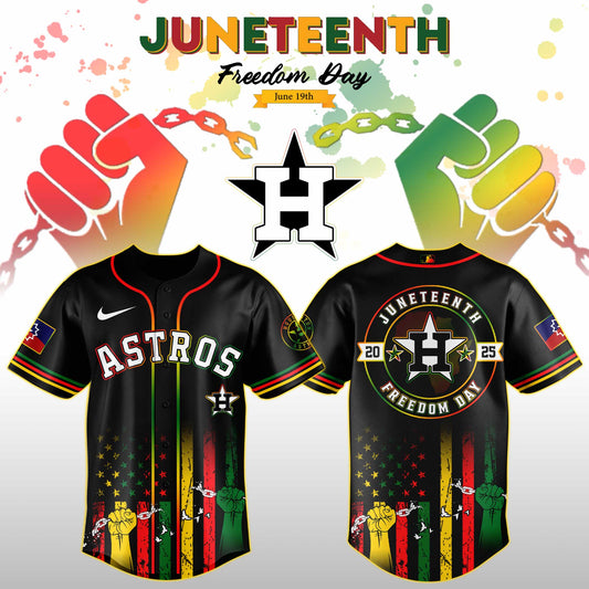 . Houston Astros MLB X Juneteenth Day Jersey Edition Jersey 2025