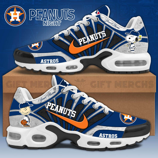 Unisex Houston Astros PEANUTS 75th Anniversary Shoes Limited Editons | ME67