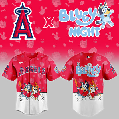LA Angels 2025 Bluey Night Event Limited Jersey | BW33