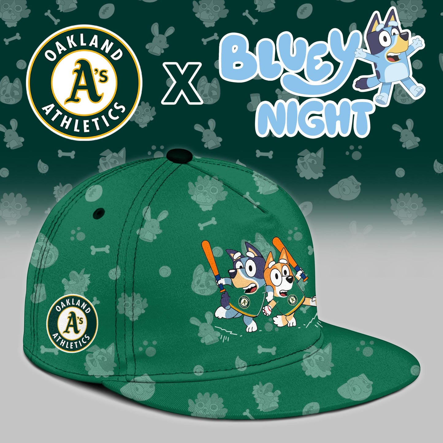 Oakland Athletics 2025 Bluey Night Event Limited Jersey | JD47