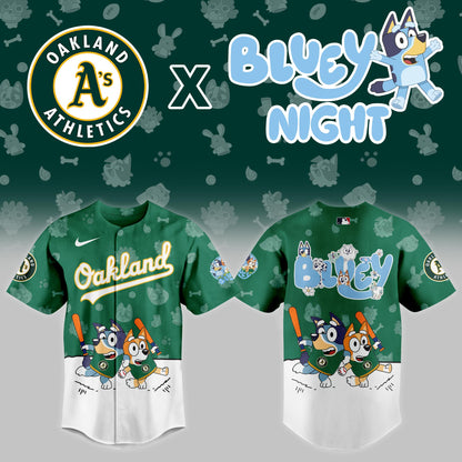 Oakland Athletics 2025 Bluey Night Event Limited Jersey | JD47