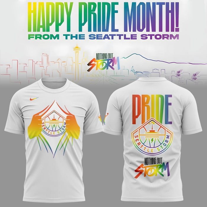 Seattle Storm Special Edition T-shirt Celebrating Pride Month Expresses Freedom, Individuality, And Support For The LGBTQ+ Community.
