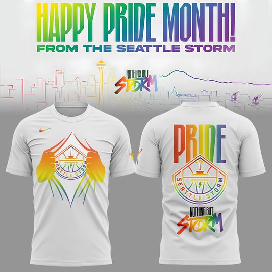 Seattle Storm Special Edition T-shirt Celebrating Pride Month Expresses Freedom, Individuality, And Support For The LGBTQ+ Community.