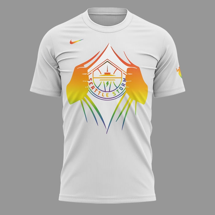 Seattle Storm Special Edition T-shirt Celebrating Pride Month Expresses Freedom, Individuality, And Support For The LGBTQ+ Community.