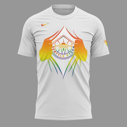 Seattle Storm Special Edition T-shirt Celebrating Pride Month Expresses Freedom, Individuality, And Support For The LGBTQ+ Community.