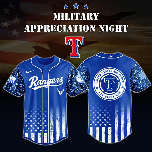 _Texas Rangers MLB x Air Force Military Appreciation Night Jersey Editions Limited 2025 V4