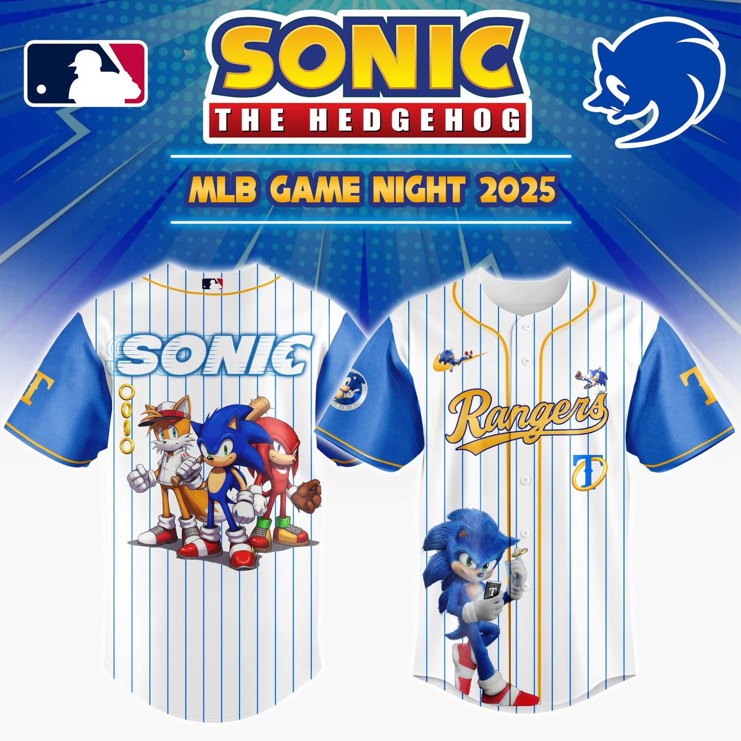Texas Rangers x Socnic Game Night Jersey 2025  Editons Limited