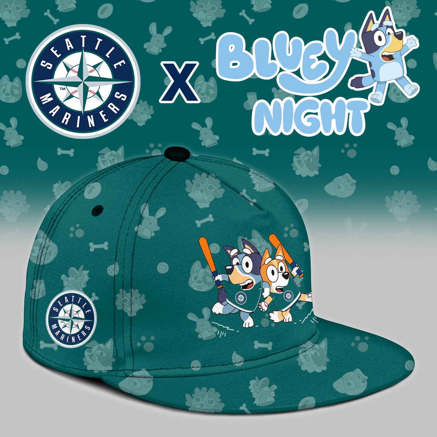 Seattle Mariners 2025 Bluey Theme Night Limited Jersey | FJ11
