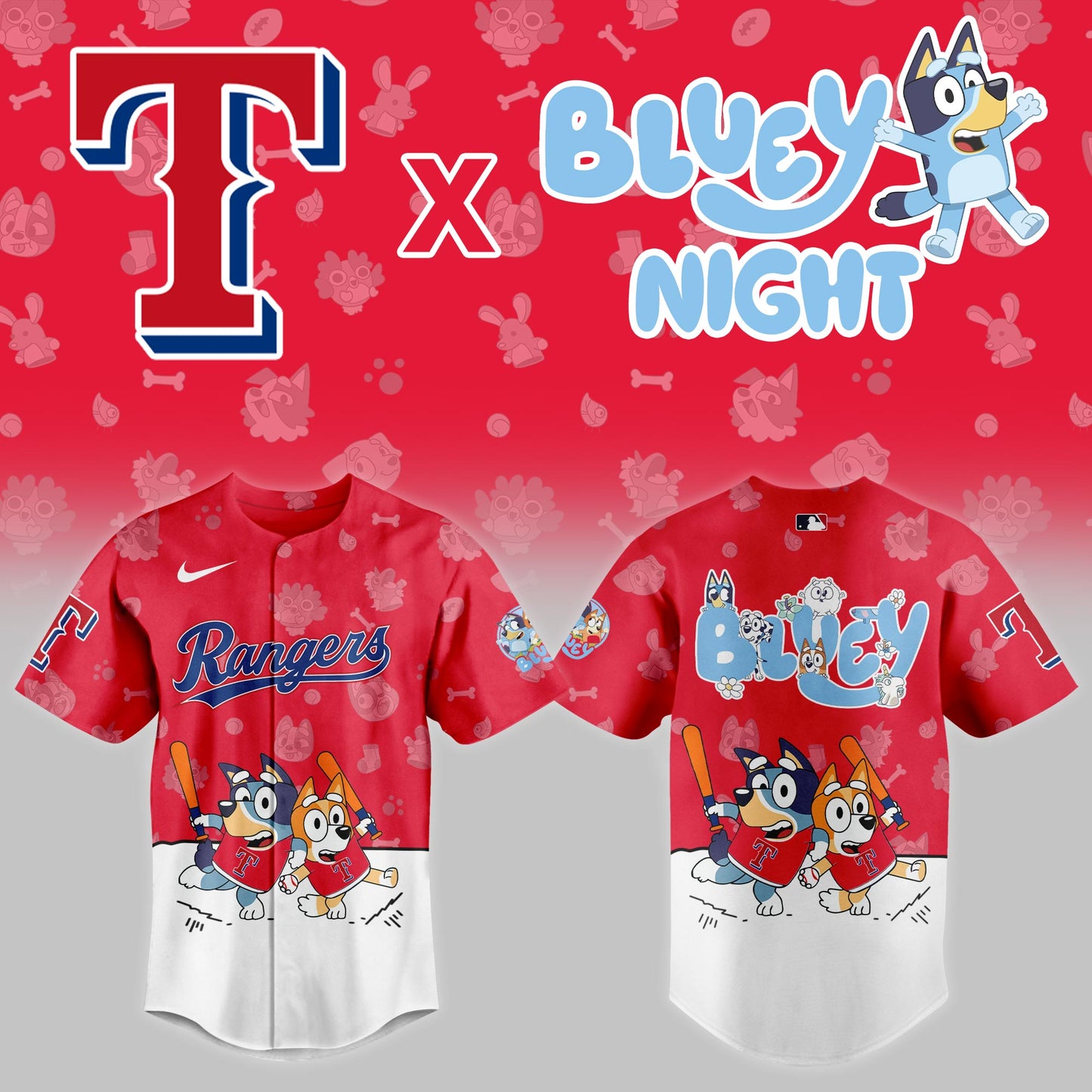 Texas Rangers 2025 Bluey Night Limited Jersey | YN24