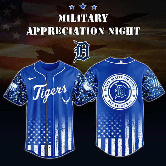 _Detroit Tigers MLB x Air Force Military Appreciation Night Jersey Editions Limited 2025 V4