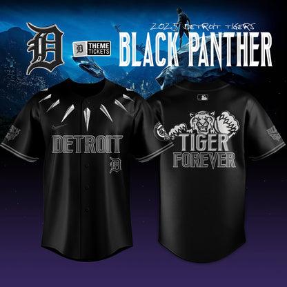 Detroit Tigers v Black Panther Limited Edition Jersey
