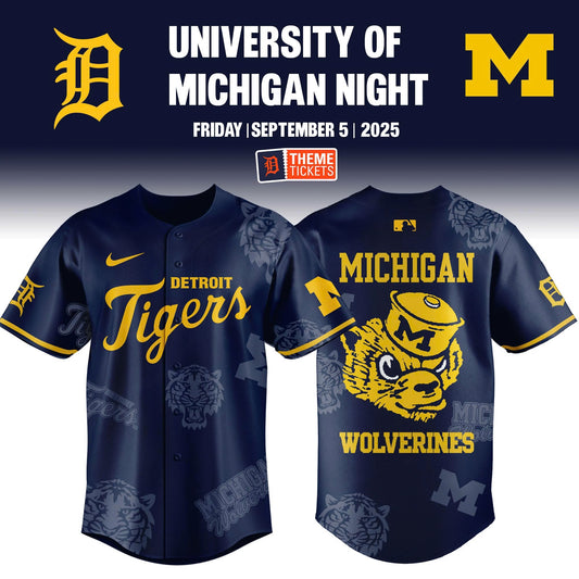 _ Detroit Tigers x Michigan Wolverines Night Game Limited Edition Jersey 2025